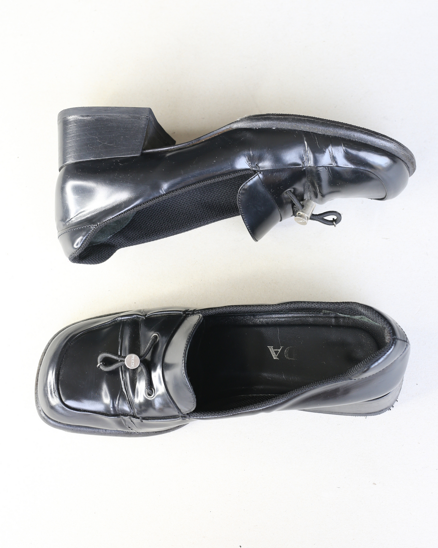 prada fw 1999 leather loafers