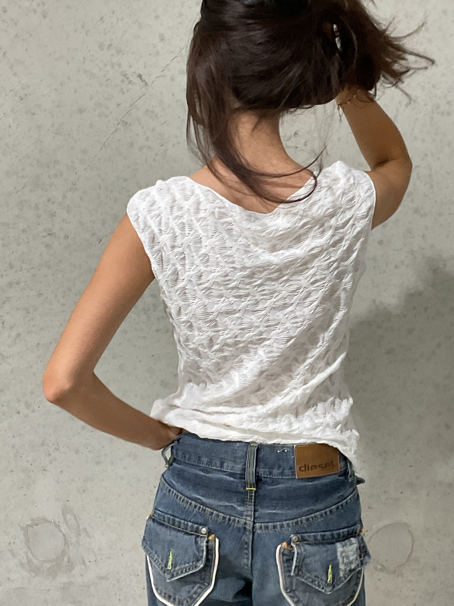 armani textured top