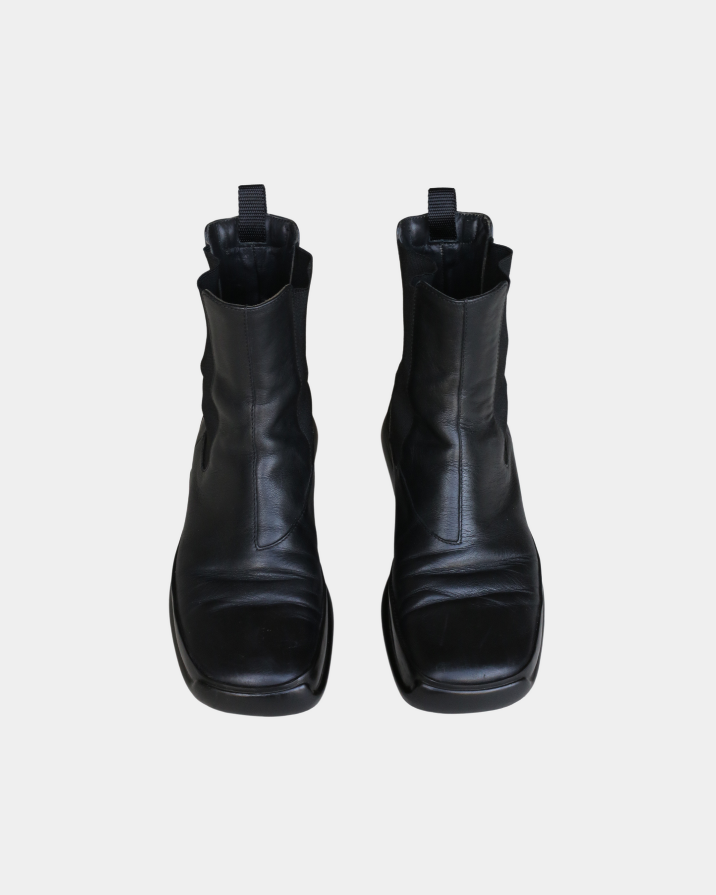 prada fw 1999 black leather boots